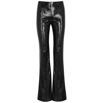 Shop Galvan Galaxy Black Sequin Trousers