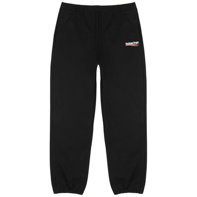 Shop Balenciaga Black Cotton Sweatpants