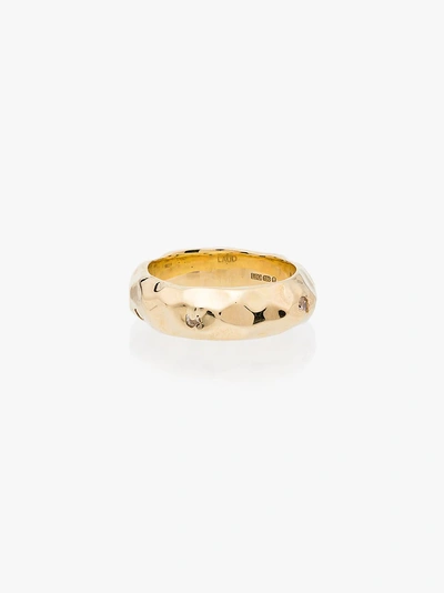 Shop Laud Gelbgoldring Mit Diamanten In Gold