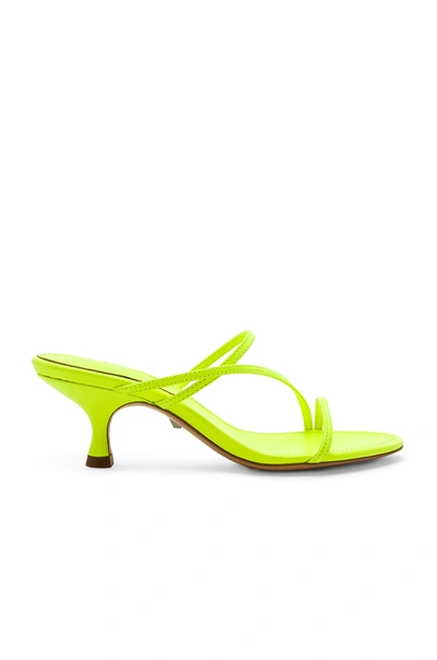 Shop Schutz Evenise Sandal In Neon Yellow