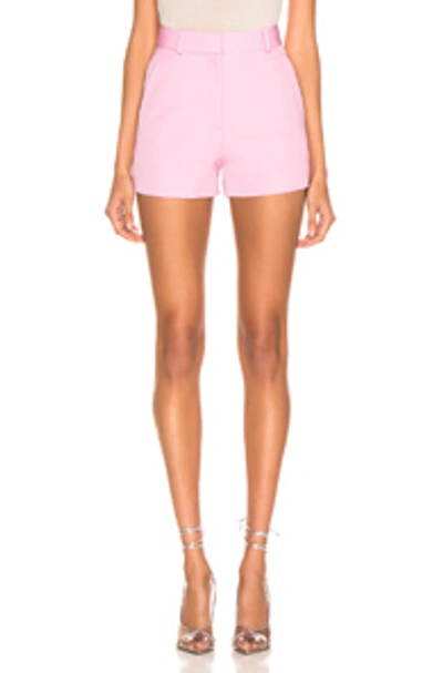 Shop Stella Mccartney Tailored Short In Pink In Tulip Pink