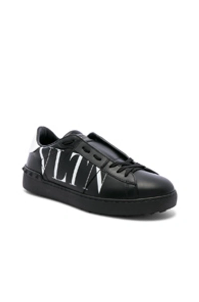 Shop Valentino Logo Sneaker In Black