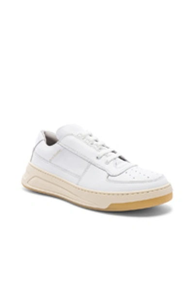 Shop Acne Studios Perey Lace Up Sneakers In White & White