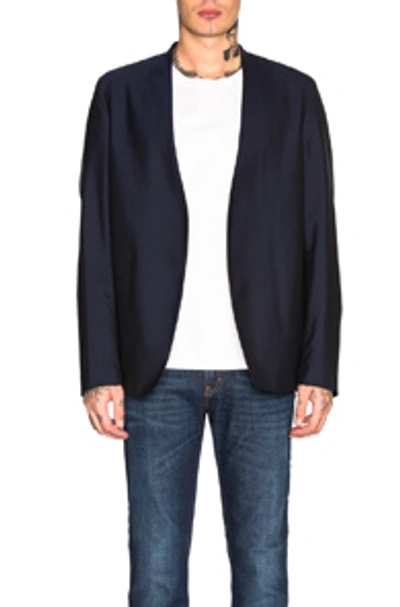 Shop Maison Margiela Blazer In Navy