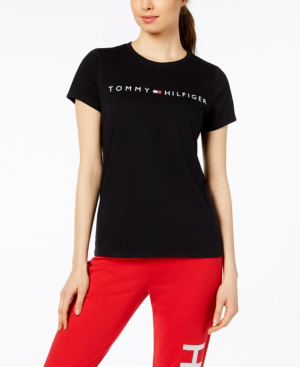 tommy hilfiger black shirt womens