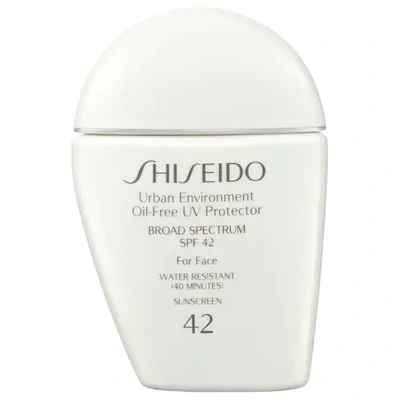 Shop Shiseido Urban Environment Oil-free Uv Protector Broad Spectrum Face Sunscreen Spf 42 1.7 oz/ 50 ml