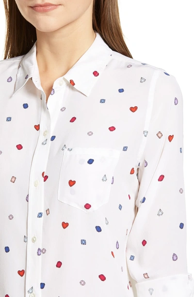 Shop Rails Kate Print Shirt In Gemstones