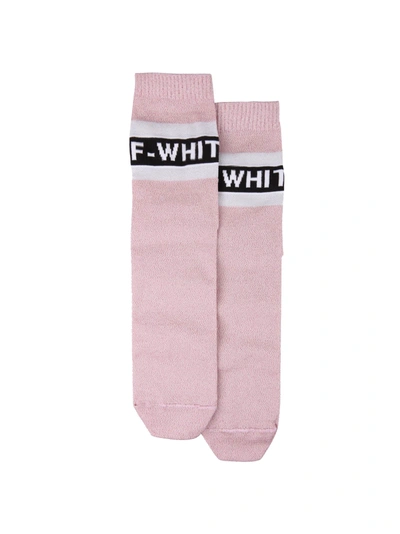 Shop Off-white Socks In Pink