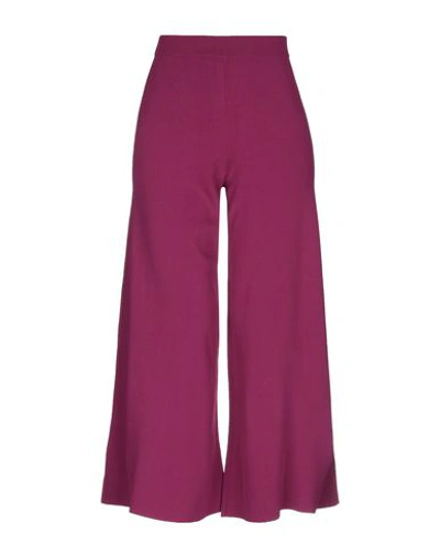 Shop Theory Cropped Pants In Purple