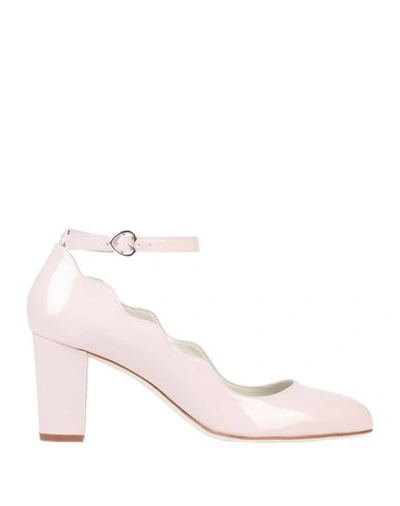 Shop Francesca Bellavita Woman Pumps Light Pink Size 7 Soft Leather