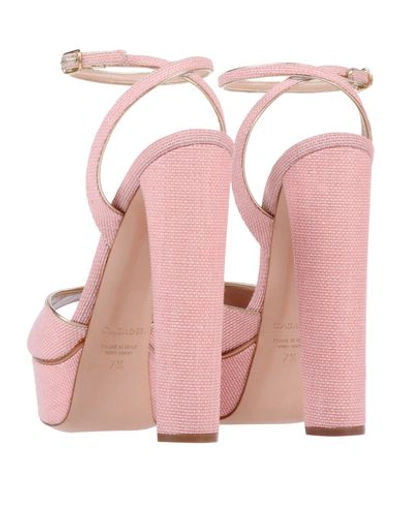 Shop Casadei Sandals In Pink