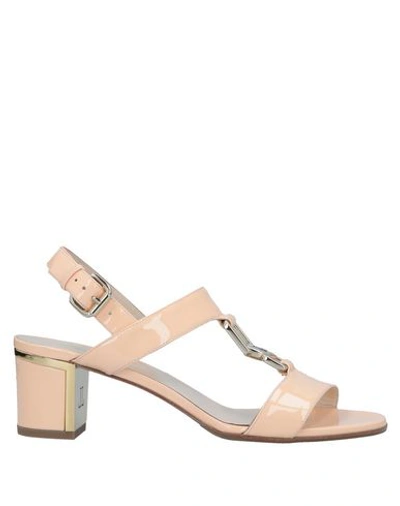 Shop Loriblu Sandals In Pale Pink