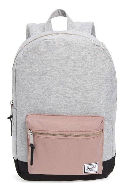 Shop Herschel Supply Co 'settlement Mid Volume' Backpack - Grey In Light Grey/ Ash Rose/ Black
