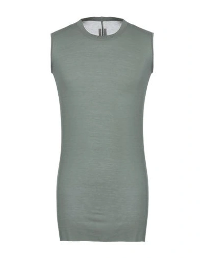 Shop Rick Owens Tank Top In Military Green