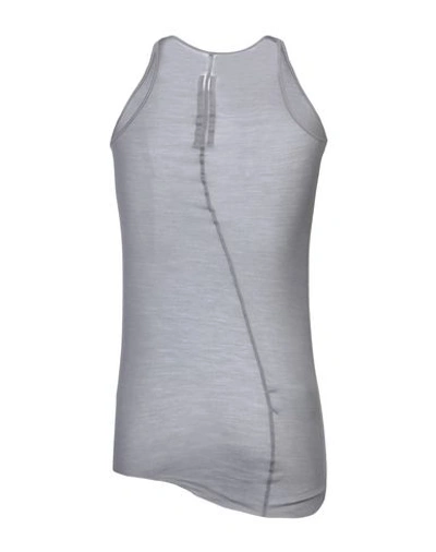 Shop Rick Owens T-shirts In Lead