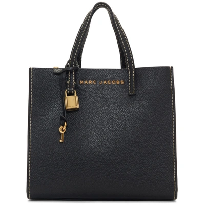 Shop Marc Jacobs Black Mini Grind Bag In 065 Blk/gol