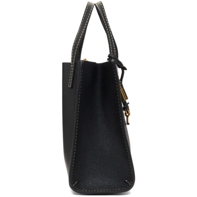 Shop Marc Jacobs Black Mini Grind Bag In 065 Blk/gol
