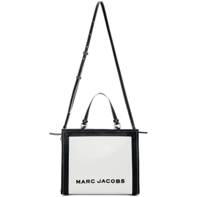 Shop Marc Jacobs White The Box Shopper Bag In 164 Cotton