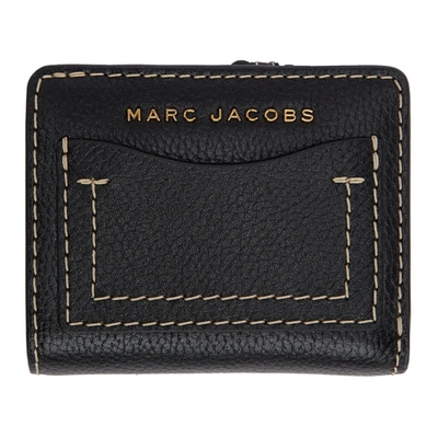 Shop Marc Jacobs Black And Red The Grind Compact Wallet In 983 Blk/drk