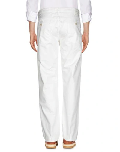 Shop Mauro Grifoni Casual Pants In White