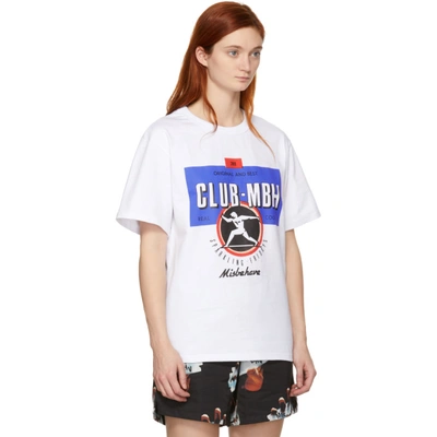 Shop Misbhv White Club-mbh T-shirt