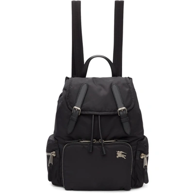 Shop Burberry Black Medium Puffer Crossbody Backpack