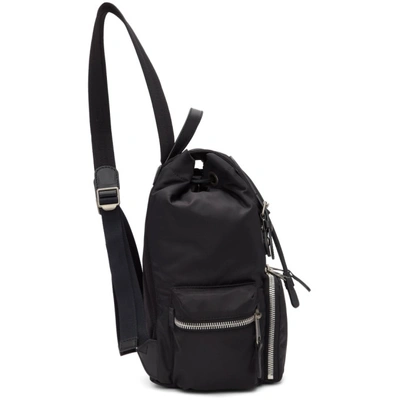 Shop Burberry Black Medium Puffer Crossbody Backpack