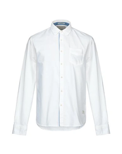 Shop Scotch & Soda Solid Color Shirt In White