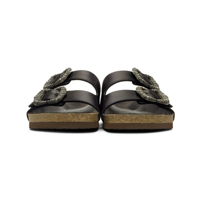 Shop Marc Jacobs Black Redux Grunge Two-strap Sandals In 001 Black