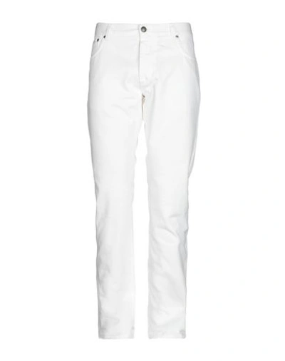 Shop Isaia Casual Pants In White