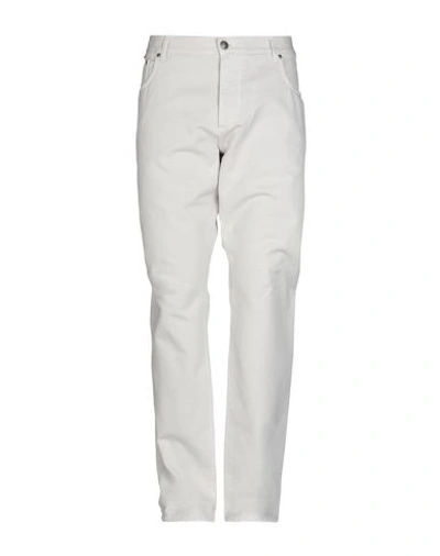 Shop Isaia Casual Pants In Light Grey