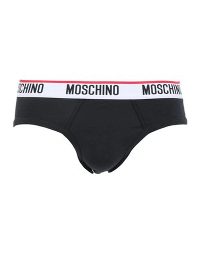 Shop Moschino Briefs In Black