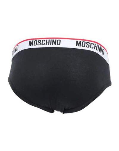 Shop Moschino Briefs In Black