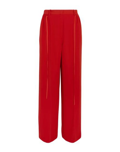 Shop Adeam Casual Pants In Red