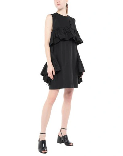 Shop Msgm Short Dresses In Black
