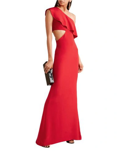 Shop Cushnie Et Ochs Long Dress In Red