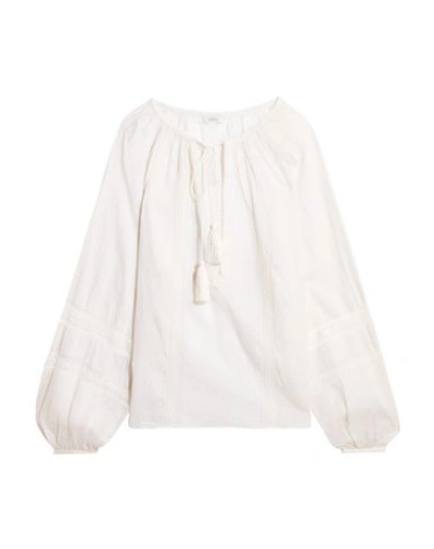 Shop Talitha Blouses In Beige