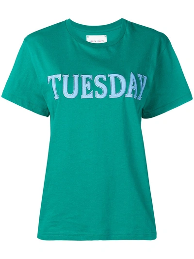 Shop Alberta Ferretti 'tuesday' T-shirt - Green