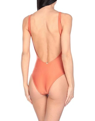 Shop Adriana Degreas One-piece Swimsuits In Rust