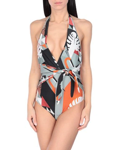 Shop Adriana Degreas One-piece Swimsuits In Light Green