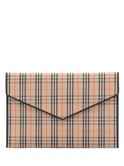 Shop Burberry Pouch Envelope Large In Black