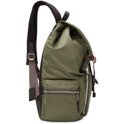 Shop Burberry Green Xl Aviator Backpack In A1255 Celad