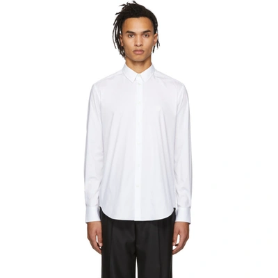 Shop Versace White Poplin Medusa Shirt In A001 White