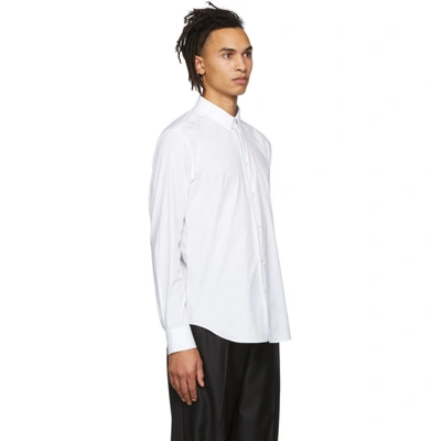 Shop Versace White Poplin Medusa Shirt In A001 White