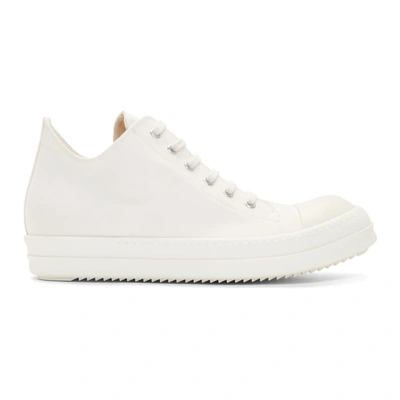 Shop Rick Owens Drkshdw Off-white Low Sneakers In Nat211