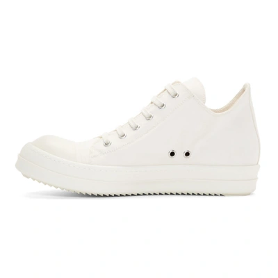 Shop Rick Owens Drkshdw Off-white Low Sneakers In Nat211