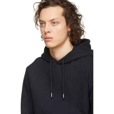 Shop Norse Projects Navy Vagn Hoodie In Darknavy