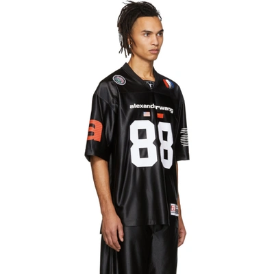 Alexander Wang Oversized 88 Logo Jersey In Black ModeSens