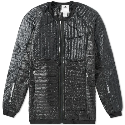 Shop Adidas X White Mountaineering Adidas Terrex_wm Climaheat Down Jacket In Black