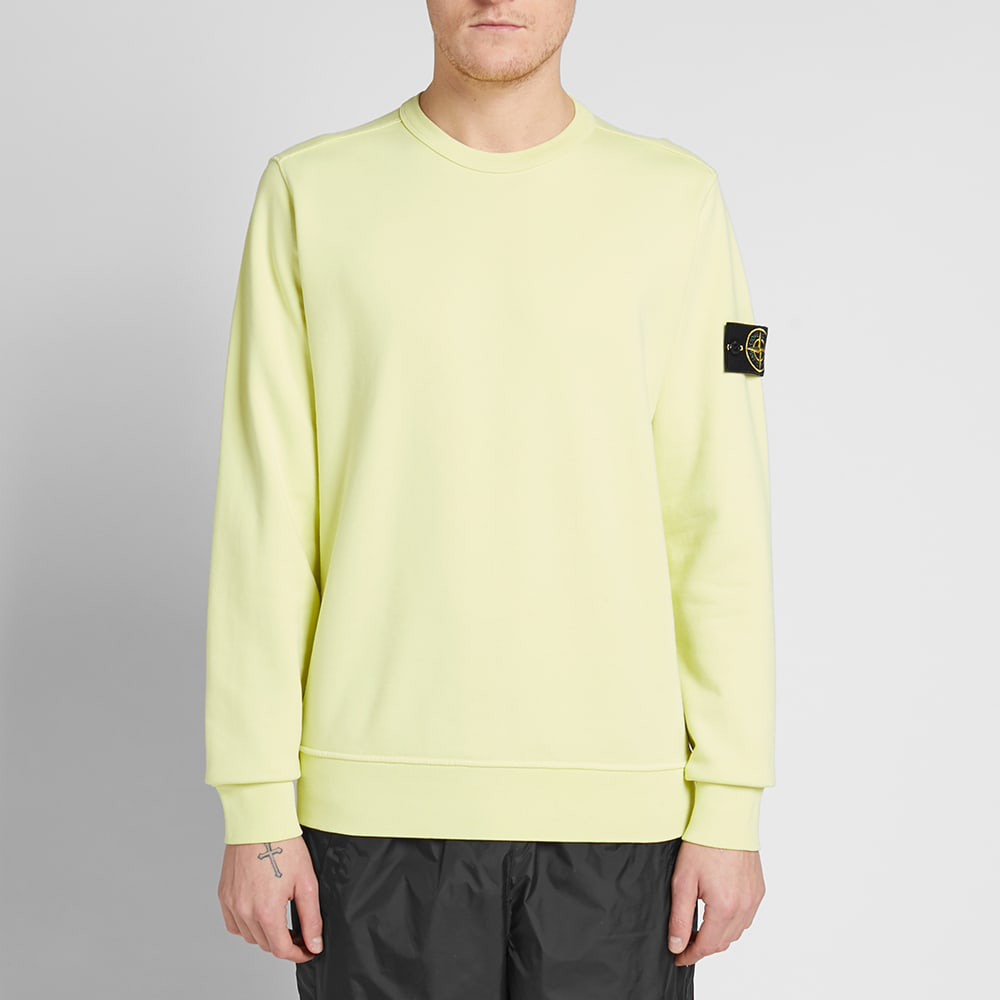 stone island garment dyed crew sweat